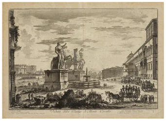 View of the Piazza di Monte Cavallo (del Quirinale)