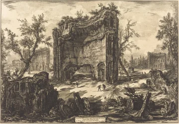 View of the Baths of Titus