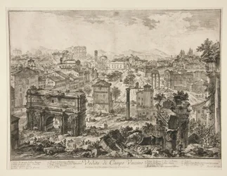 View of the Campo Vaccino, from Views of Rome