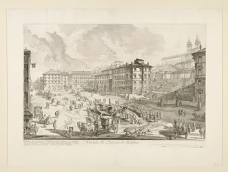 View of Piazza di Spagna, from Vedute di Roma