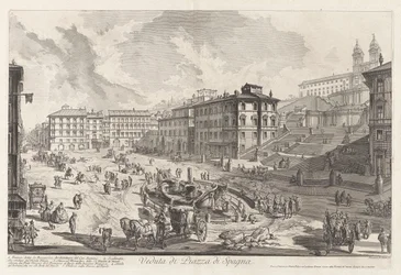 View of the Piazza di Spagna, from Views of Rome