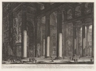 Interior View of the Pronaos of the Pantheon, from Vedute di Roma