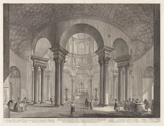 Interior View of the Tomb of Saint Costanza, Built by Constantine the Great and Erroneously Called the Temple of Bacchus, Now Church of the Same Saint