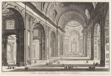 Interior View of the Basilica of Saint Peter