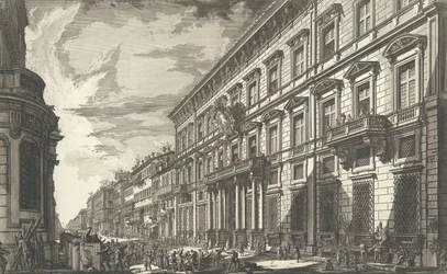 View along the Via del Corso of the Palazzo dell