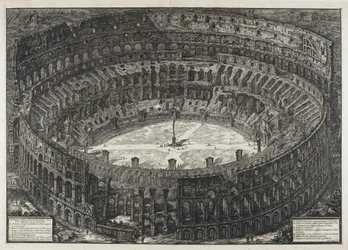 View of Flavian Amphitheater, Called the Colosseum, from Views of Rome