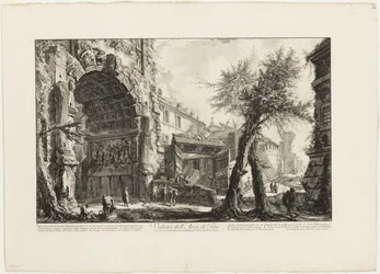 View of the Arch of Titus, from Vedute di Roma