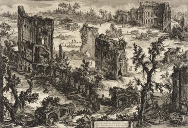 View of the Baths of Titus