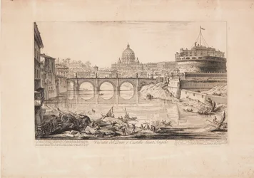 View of the Bridge and Castel Sant