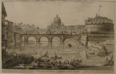 View of the Bridge and the Castel Sant