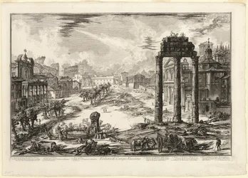 View of the Campo Vaccino, from Views of Rome