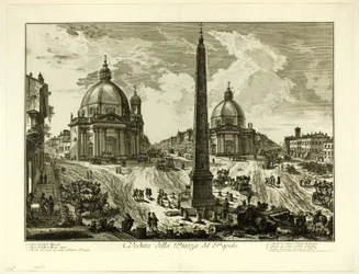 View of the Piazza del Popolo, from Views of Rome