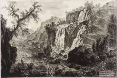 View of the Small Waterfall and Rapids, Tivoli