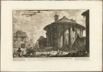 View of the Temple of Cybele in the Piazza of the Bocca della Verità, from Views of Rome