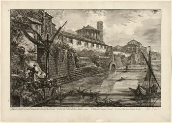 View of the Ancient Structure Built by Tarquinius Superbus Called the Bel Lido, and Like Others, Built by Marcus Agrippa in the Time of Augustus When He Cleaned All of the Sewers Leading to the Tiber, from Views of Rome