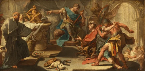 Saint Eustace Refuses Idol Worship