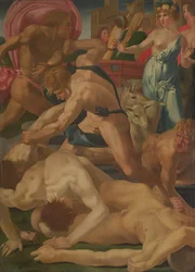 Moses Defending the Daughters of Jethro
