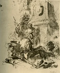 A Soldier Seated
