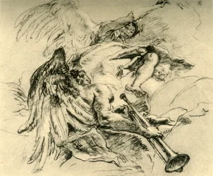 Group of Angels, c1754, 1928