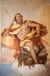 Jove the Thunderer with Eagle, from the Room of Olympian Deities in the Foresteria (Guesthouse)