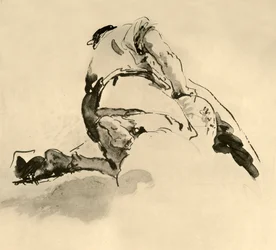 Kneeling Figure seen from behind