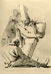 Pulcinelli, mid 18th century, 1928