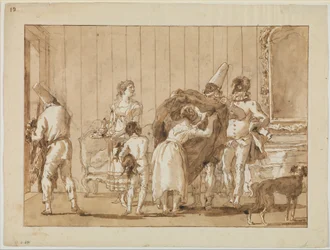 Punchinello as a Dressmaker