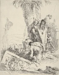 Shepherd with Two Magicians, from the Scherzi, ca. 1743-57
