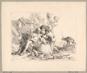 Two Philosophers and Boy, Plate 22 from the Scherzi di Fantasia