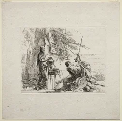 Various Caprices: The Woman Standing with Hands on a Vase