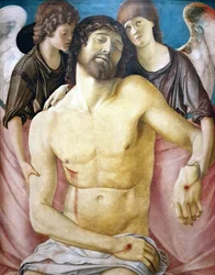 The Dead Christ, Supported by Two Angels