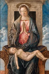 Madonna with sleeping baby