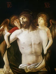 The Dead Christ Supported by Angels