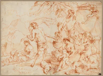 Bacchanal Before a Herm, Early 1660s