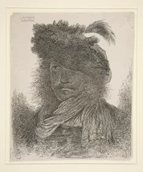 Man Looking Forward with his Face in a Shadow