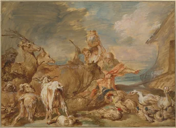 Noah Leading the Animals into the Ark