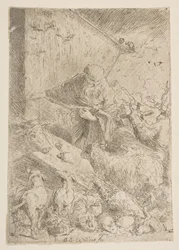 Noah Letting the Animals into the Ark
