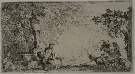 Satyr Resting beneath a Herm