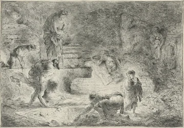 Tobit Burying the Dead, c.1647-51