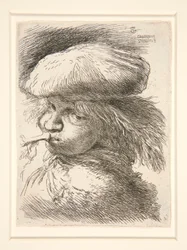 Young Man Blowing Trumpet, from the series Les petites têtes