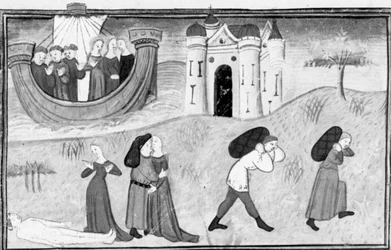 Decameron, Three couples travel to Crete; the misadventures of the three couples. Fourth day, story 3