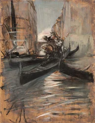 Canal with Gondolas, Venice, Italy