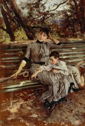 In Garden or Alaide and Ottavio Banti