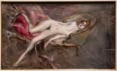 Nude Woman on Pink Pillows
