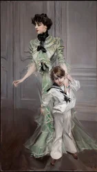 Portrait of Mrs. Hugo and Her Son, 1898