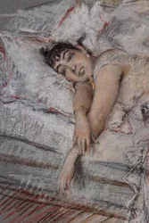 The Countess of Rasty in Bed (detail)