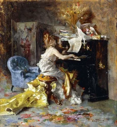 Woman at a Piano