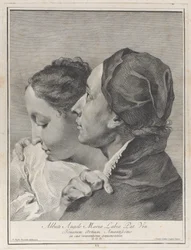A Young Man Embracing a Girl