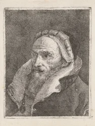 Bearded Old Man with a Cap, from the Collection of Heads
