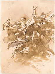 Saint Peter Carried to Heaven by Angels